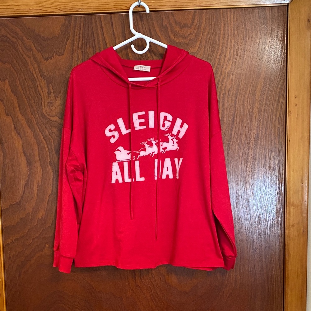 Red Sleigh All Day Hoodie